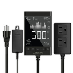 AC Infinity AC Infinity CO2 Controller, Smart Outlet Carbon Dioxide Monitor For CO2 Regulators & Inline Fans