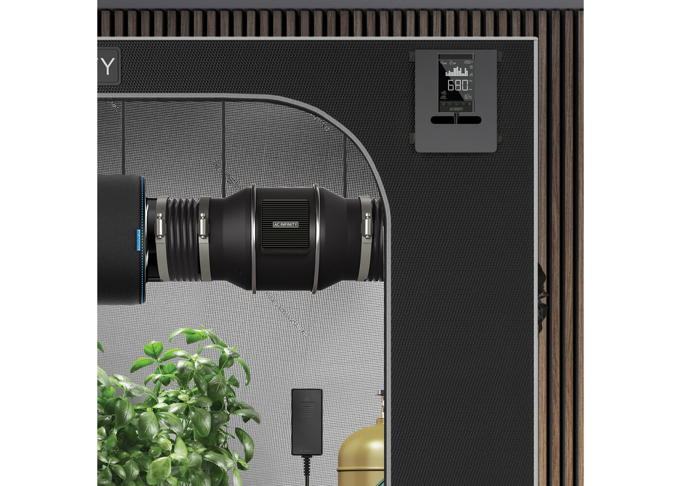AC Infinity AC Infinity CO2 Controller, Smart Outlet Carbon Dioxide Monitor For CO2 Regulators & Inline Fans