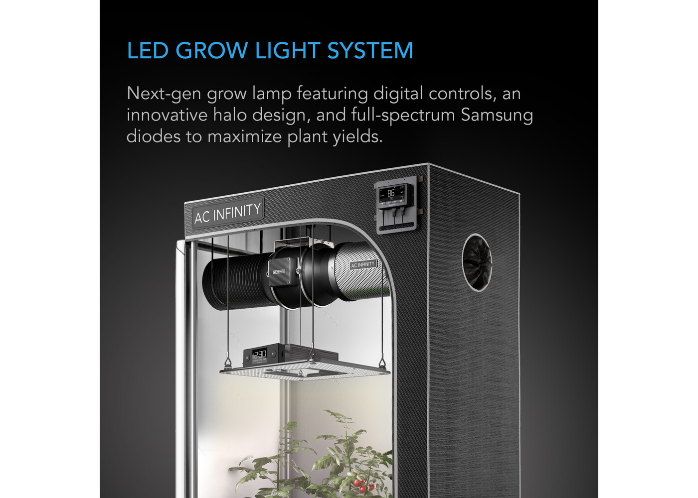 AC Infinity AC Infinity IONGRID S22, Full Spectrum LED Grow Light 130W, Samsung LM301H, 2x2 Ft. Coverage