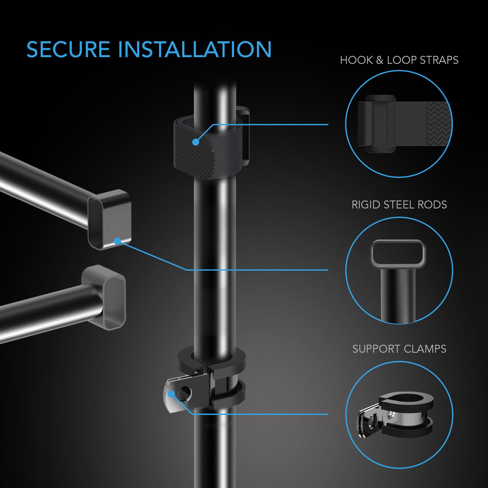 AC Infinity AC Infinity Grow Tent Mounting Bars 5x5