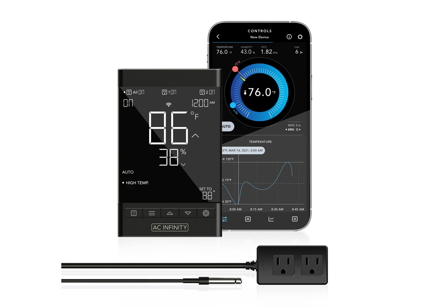 AC Infinity AC Infinity Controller 79 Smart Outlet Controller