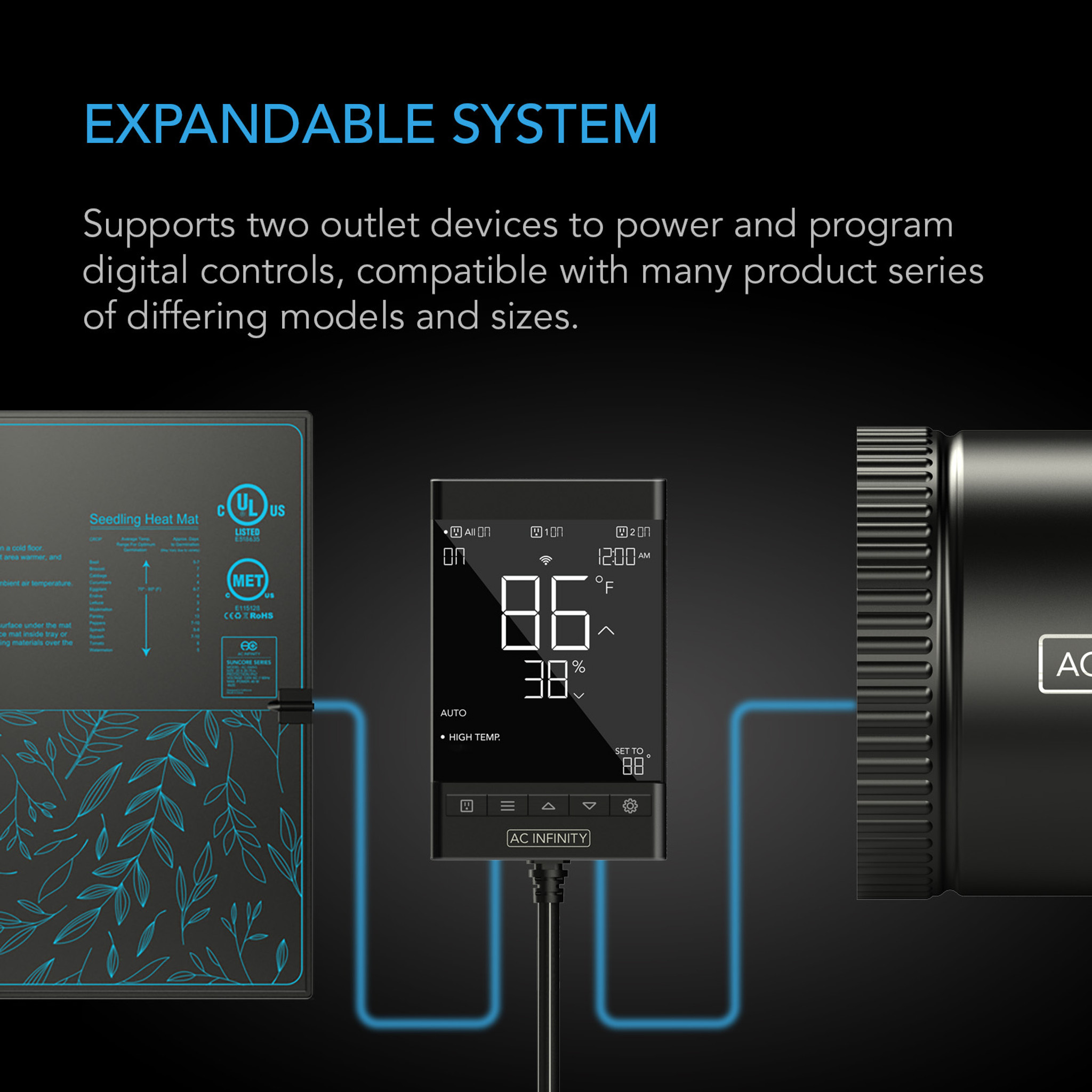 AC Infinity AC Infinity Controller 79 Smart Outlet Controller