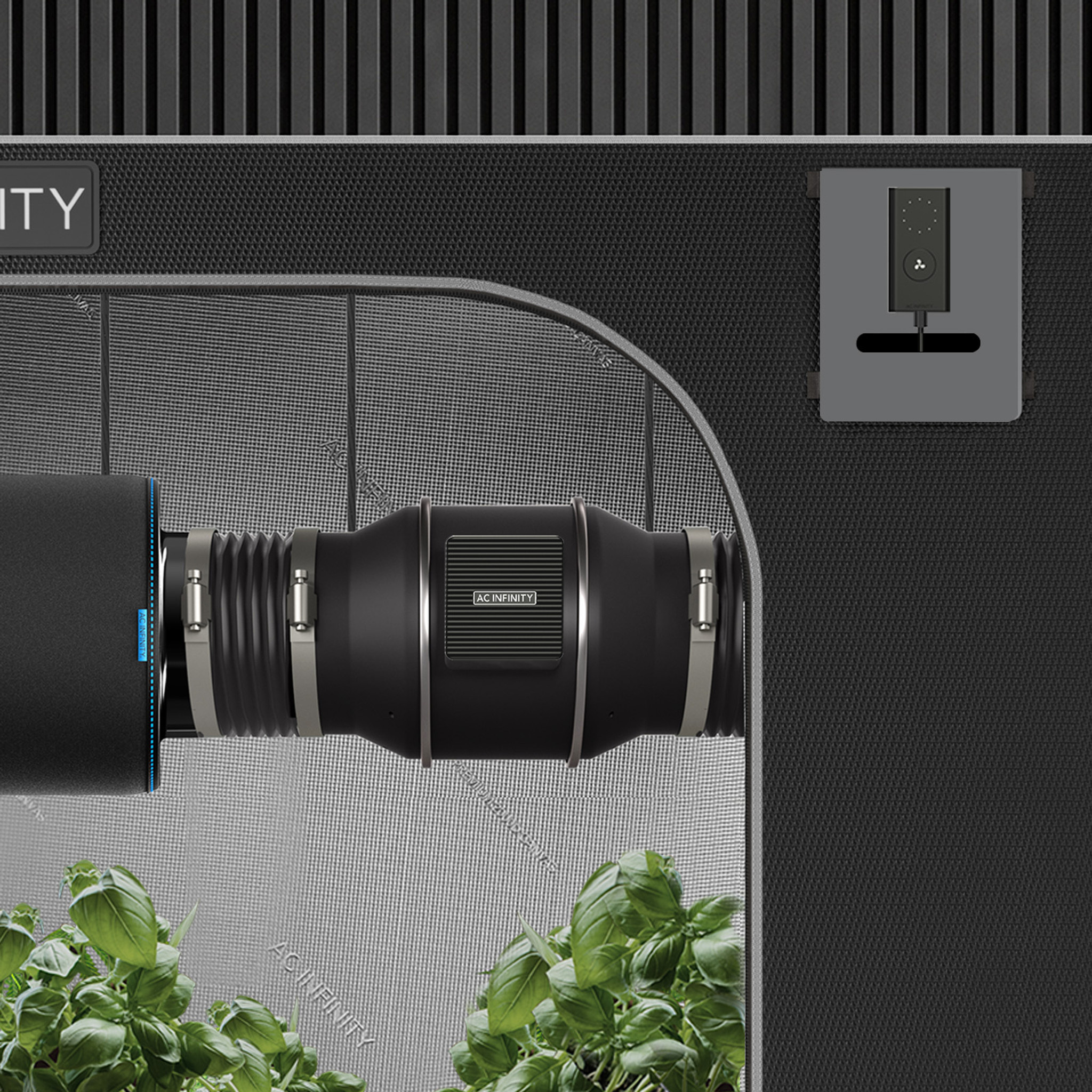 AC Infinity AC Infinity CloudLine  S4  Inline Duct Fan w/ Speed Controller, 4"