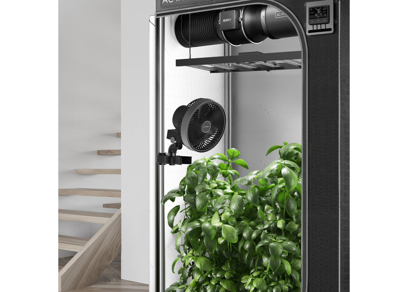 AC Infinity AC Infinity CLOUDRAY S6, Grow Tent Clip Fan 6” with 10 Speeds, EC-Motor, Auto Oscillation