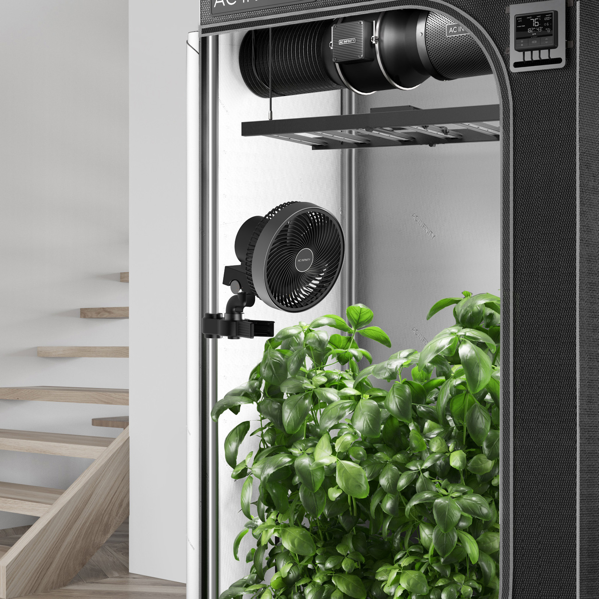 AC Infinity AC Infinity CLOUDRAY S6, Grow Tent Clip Fan 6” with 10 Speeds, EC-Motor, Auto Oscillation