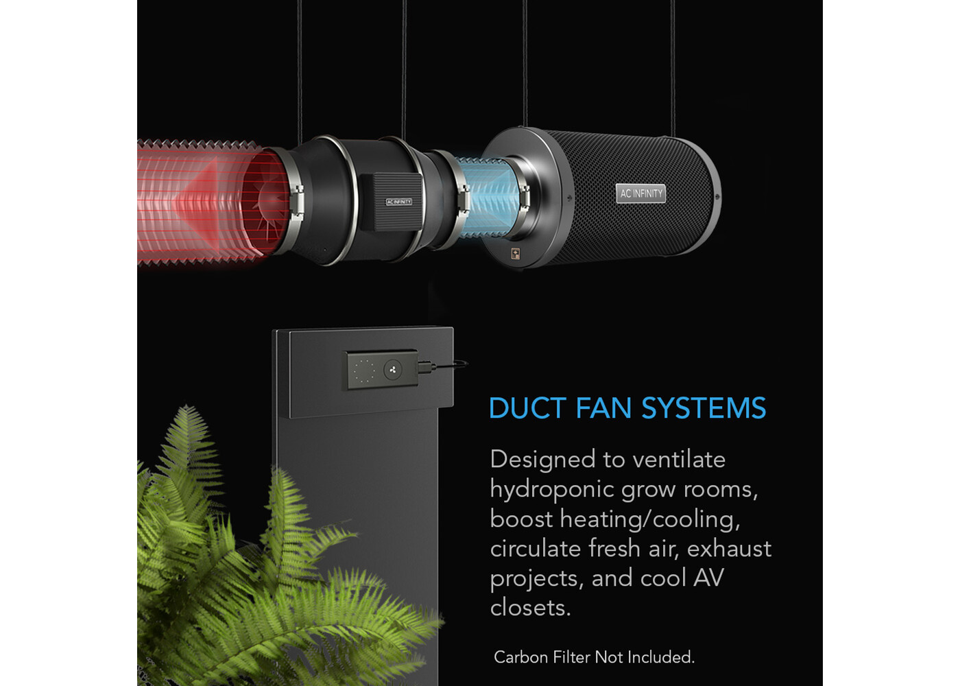 AC Infinity AC Infinity Cloudline S6 6" Inline Duct Fan w/ speed controller