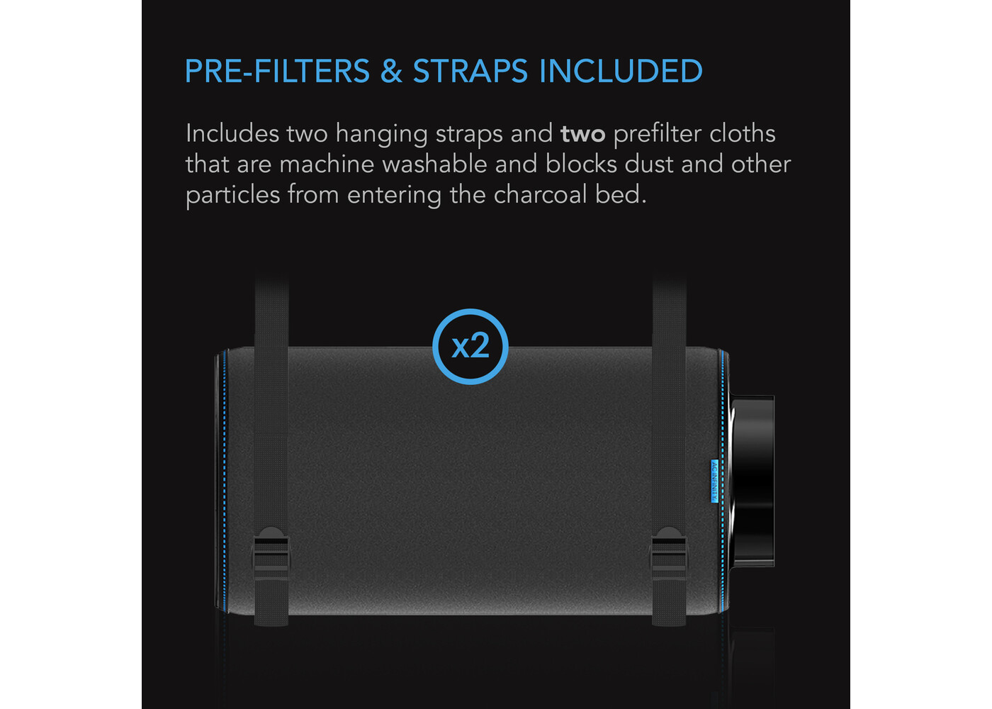 AC Infinity AC Infinity Duct Carbon Filter 4"