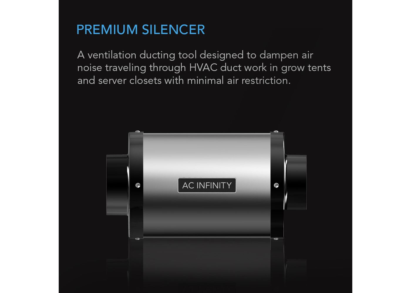 AC Infinity AC Infinity Inline Duct Fan Silencer 4"