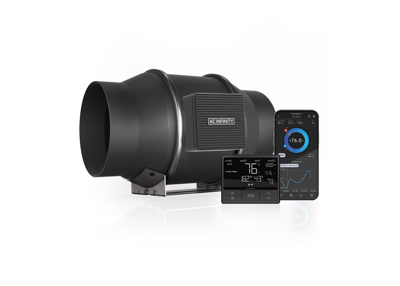 AC Infinity AC Infinity CloudLine T6 6" Inline Duct Fan w/ Temp & Humidity Controller