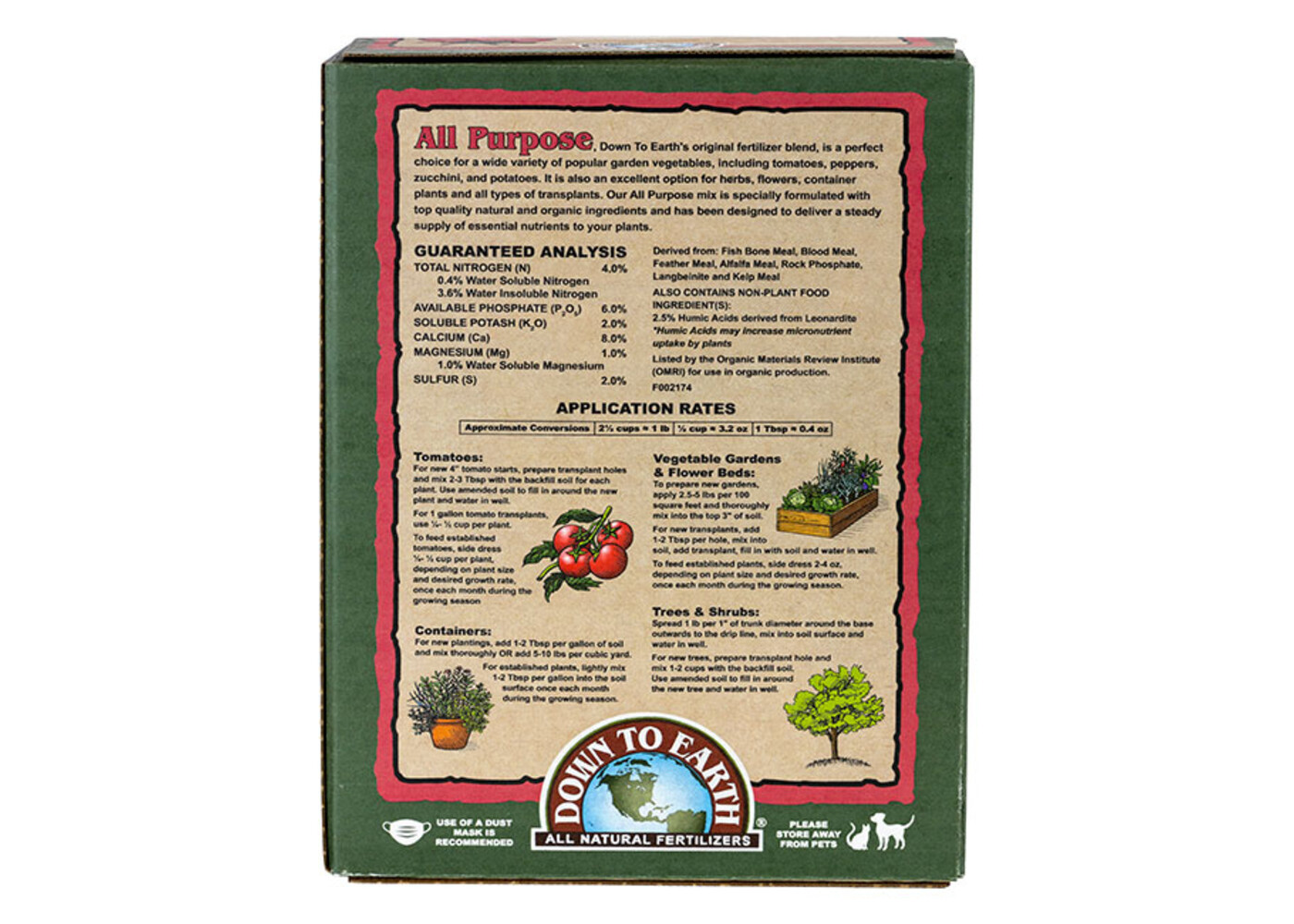 Down To Earth All Purpose Mix - 15 lb