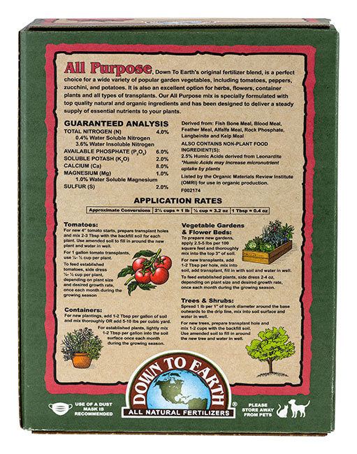 Down To Earth All Purpose Mix - 15 lb