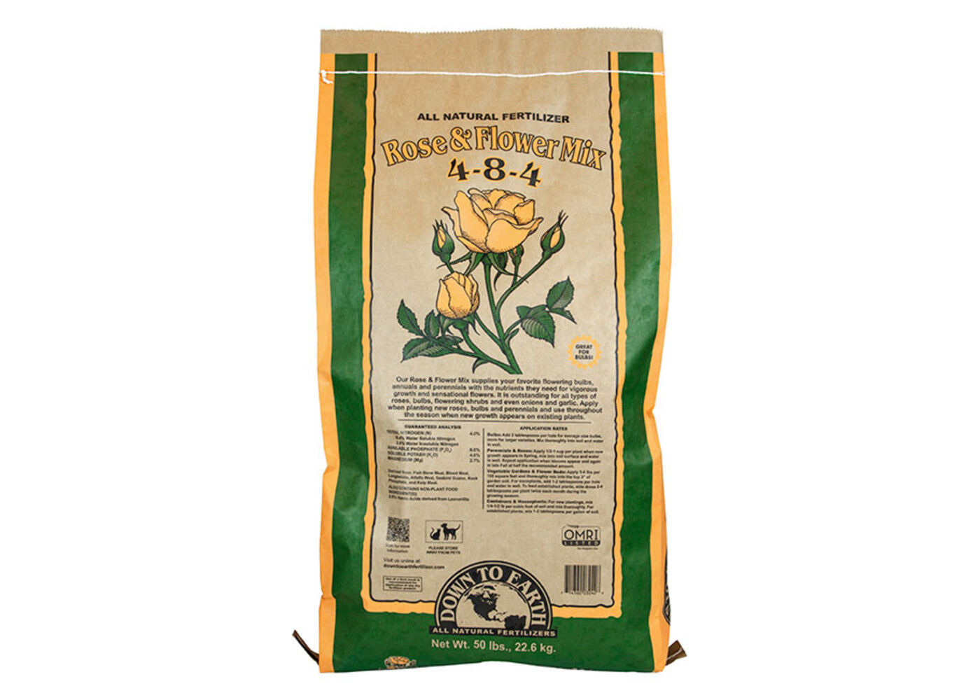 Down To Earth Rose & Flower Mix 50lb