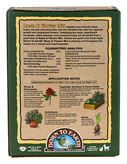 Down To Earth Rose & Flower Mix 50lb