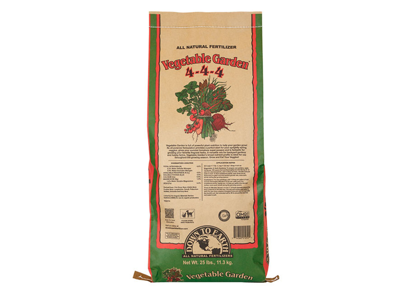 Down To Earth Vegetable Garden 25lb