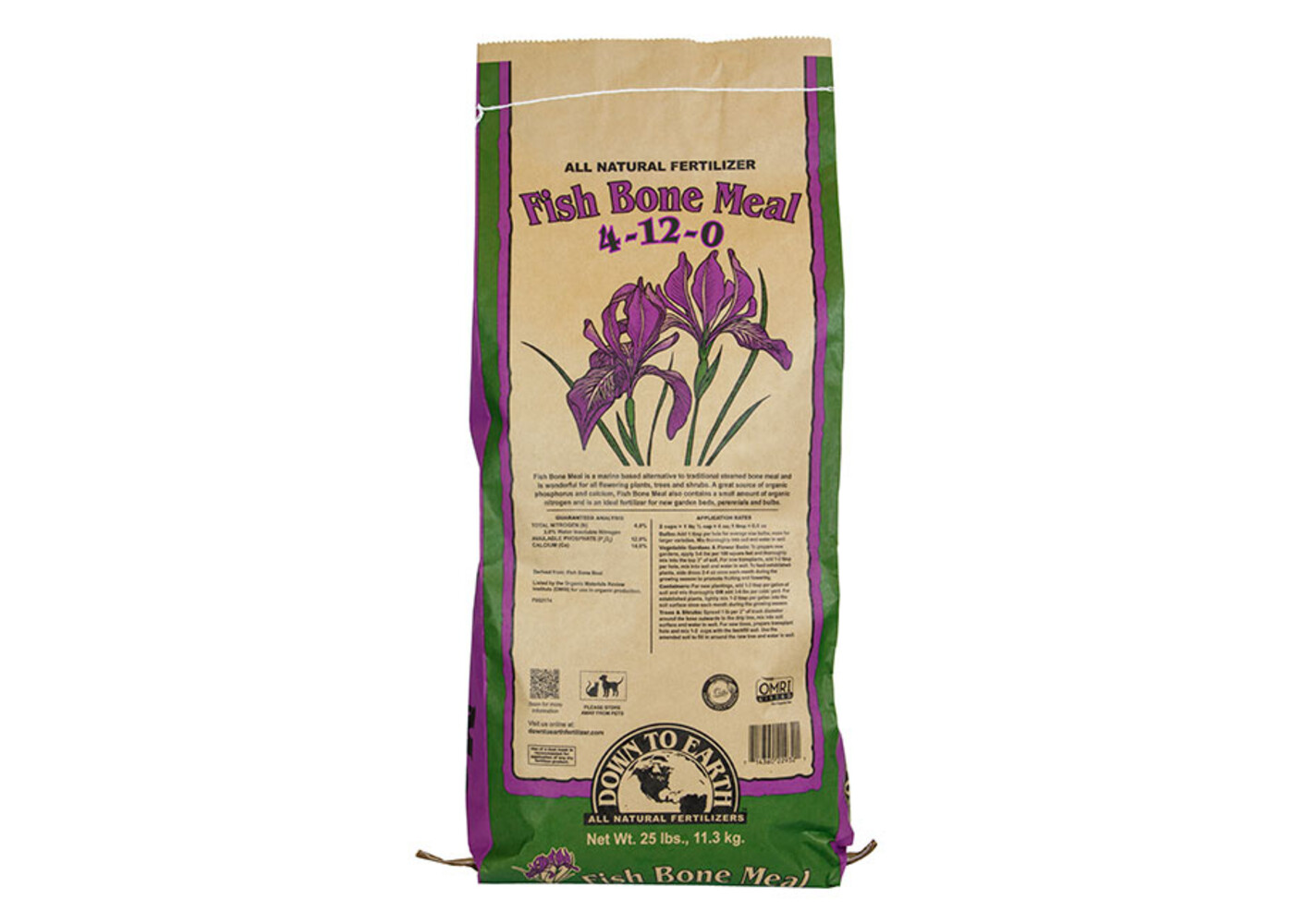 Down To Earth Fish Bone Meal - 25 lb