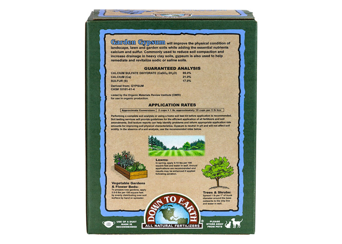 Down To Earth Garden Gypsum 5lb