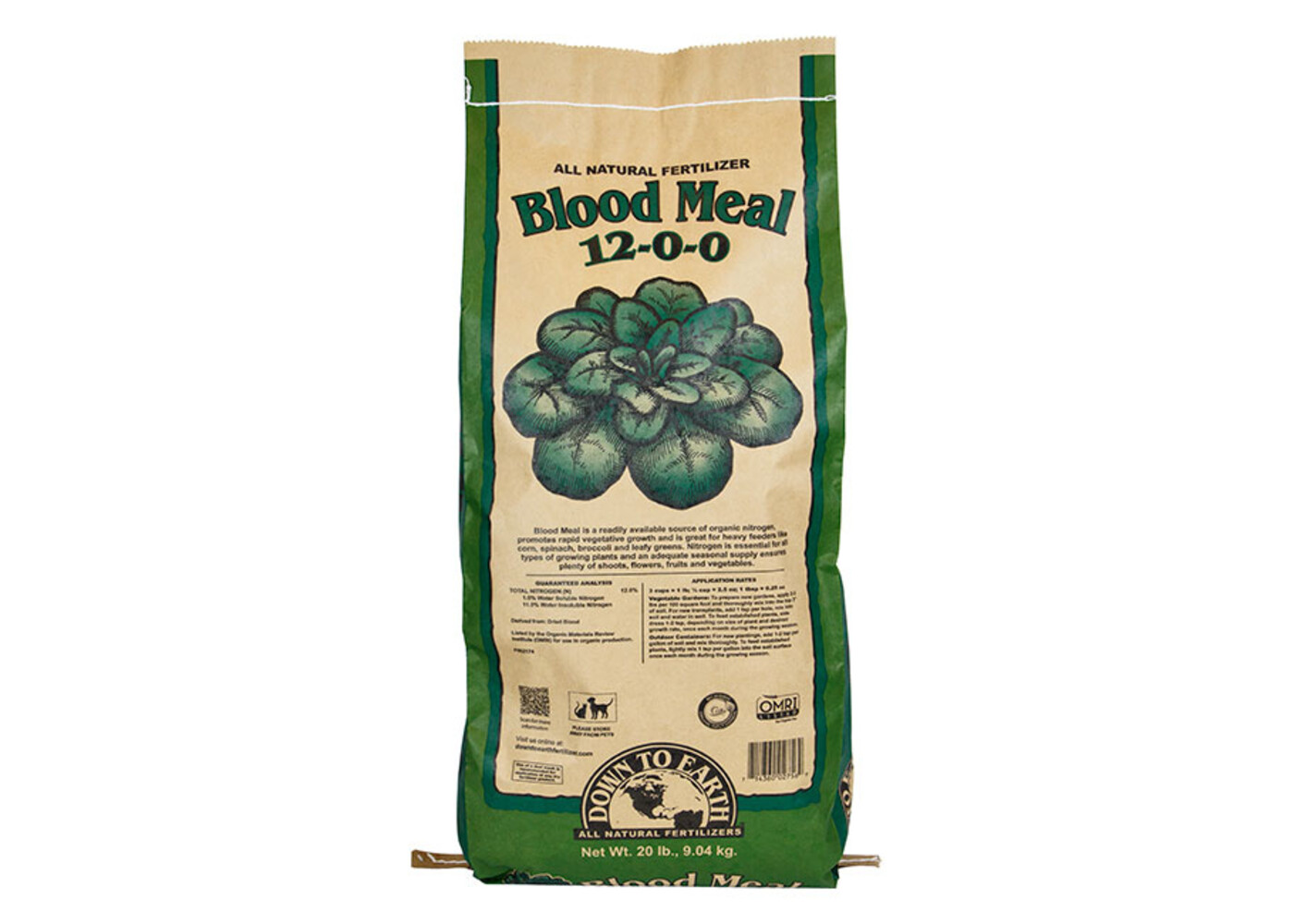 Down To Earth Blood Meal 20lb
