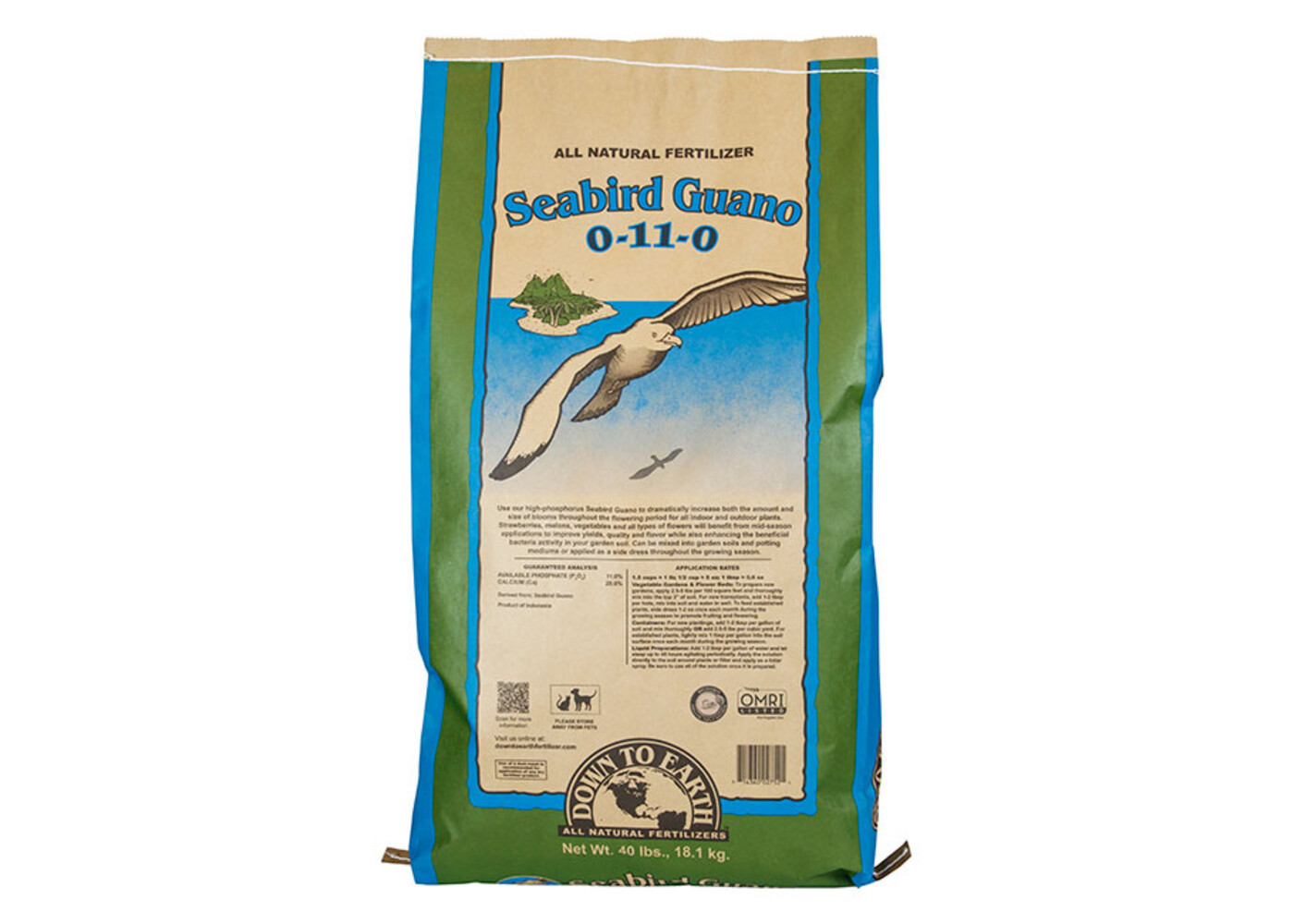 Down To Earth Seabird Guano 40lb