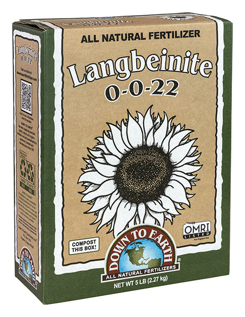 Down To Earth Langbeinite (Sul-Po-Mag) - 5 lb