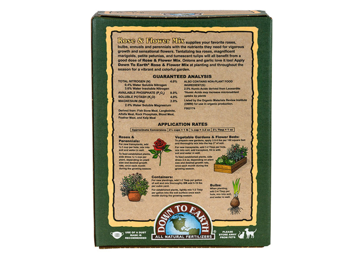 Down To Earth Rose & Flower Mix 5lb