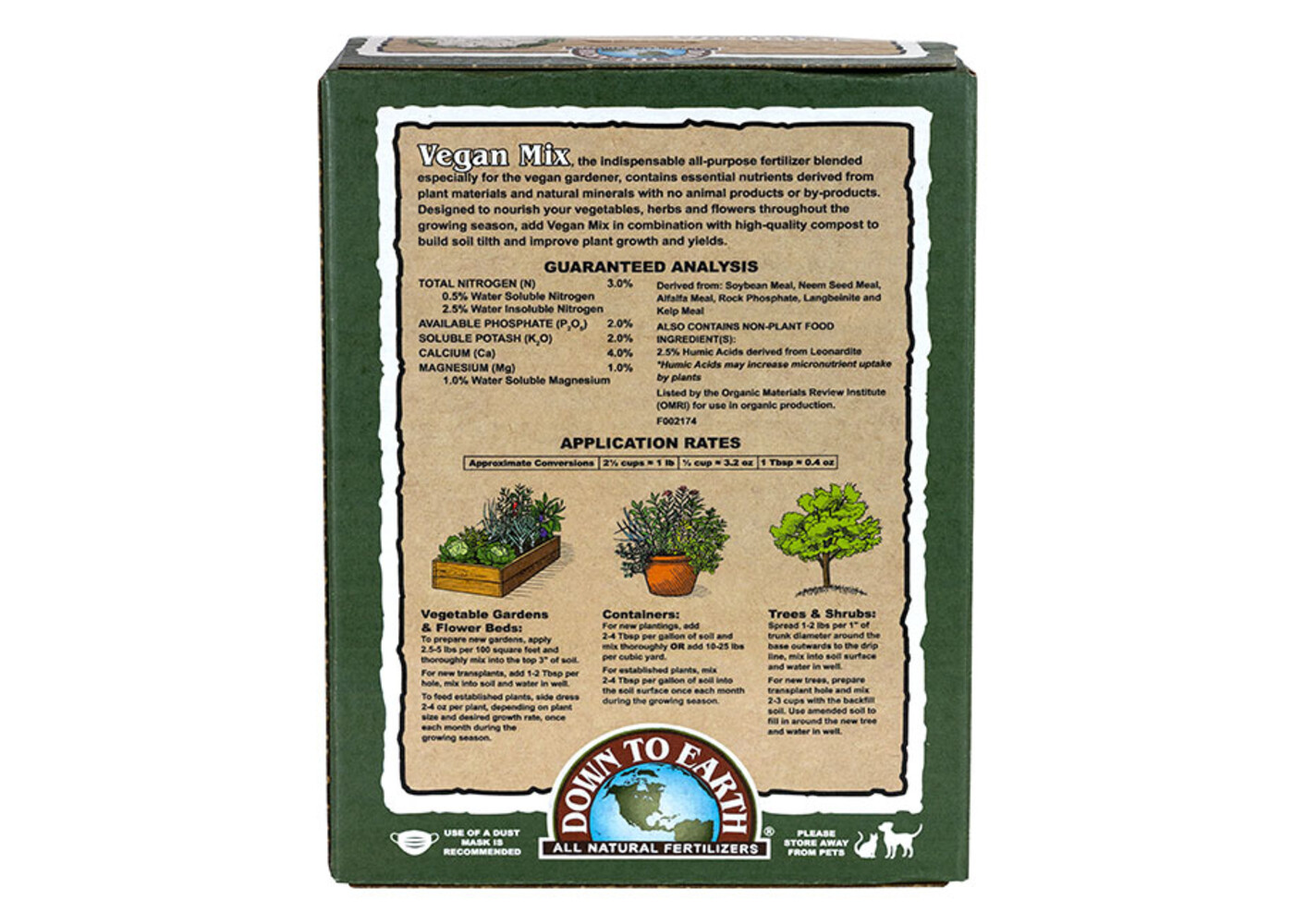 Down To Earth Vegan Mix 5lb