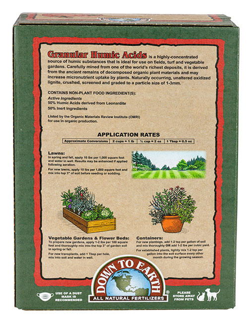 Down To Earth Granular Humic Acid 5lb