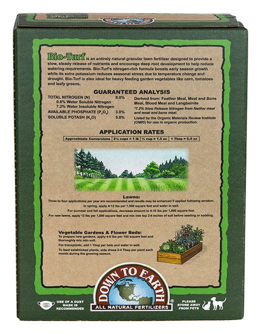 Down To Earth Bio Turf 25lb