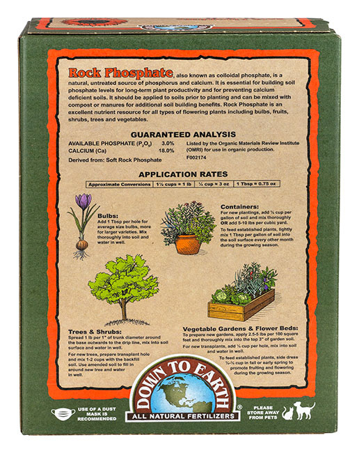 Down To Earth Rock Phosphate 5 lb