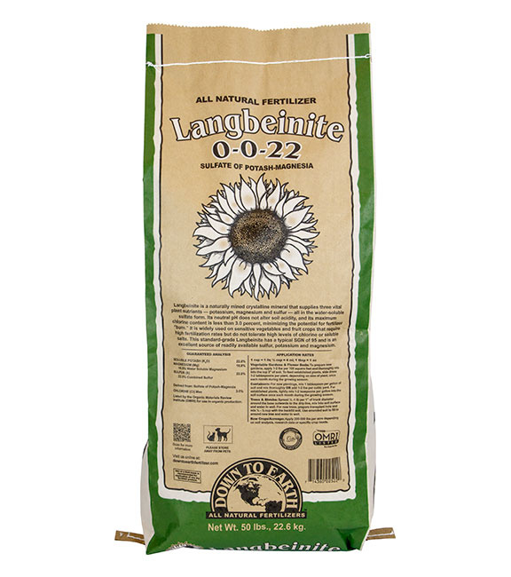 Down To Earth Langbeinite (Sul-Po-Mag) - 50 lb