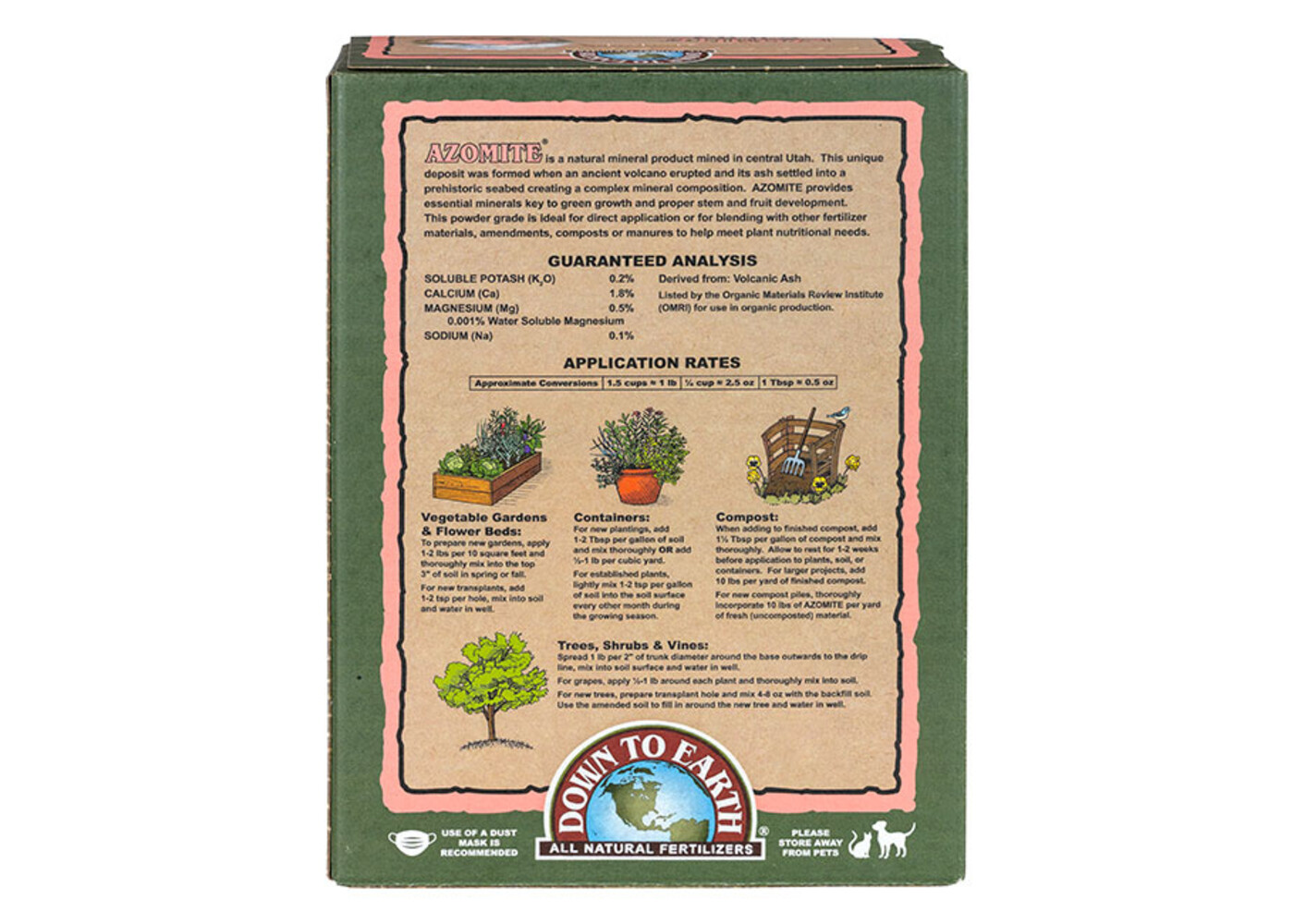 Down To Earth Azomite SR Powder - 5lb