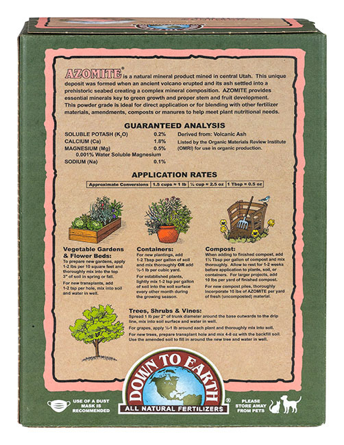 Down To Earth Azomite SR Powder - 5lb