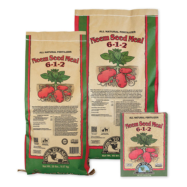Down To Earth Neem Seed Meal - 40 lb