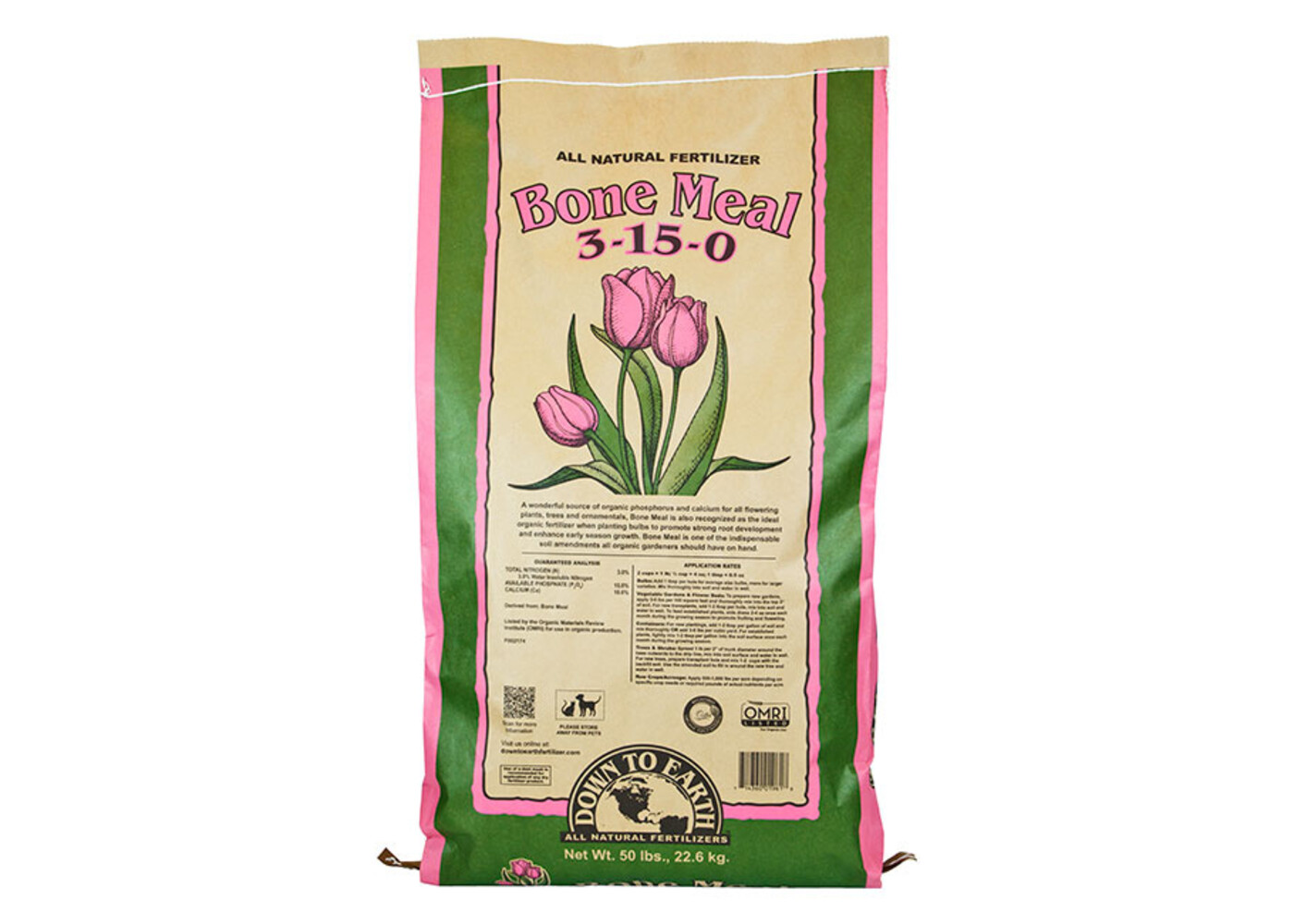 Down To Earth Bone Meal - 50 lb