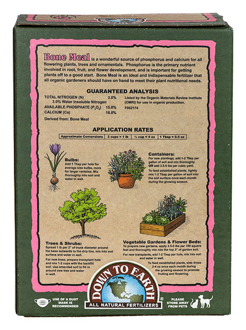Down To Earth Bone Meal - 5 lb