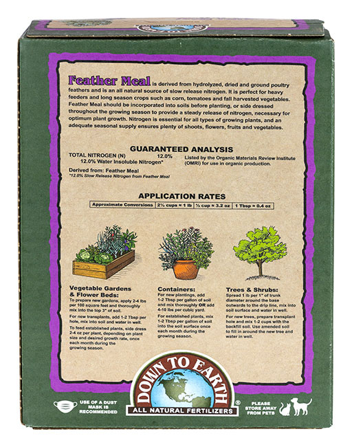 Down To Earth Feather Meal - 4 lb