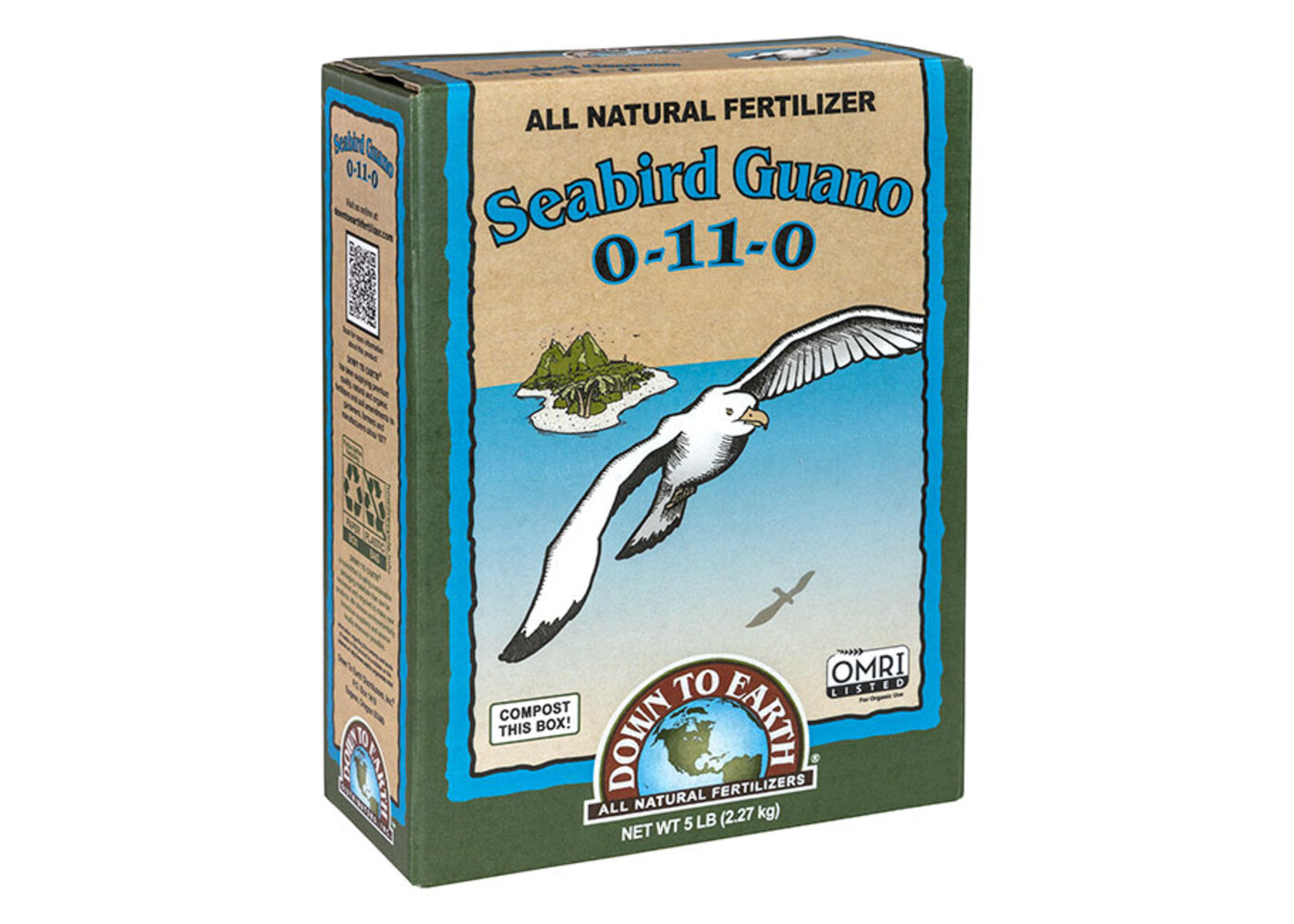 Down To Earth High Phosphorus Seabird Guano - 5 lb