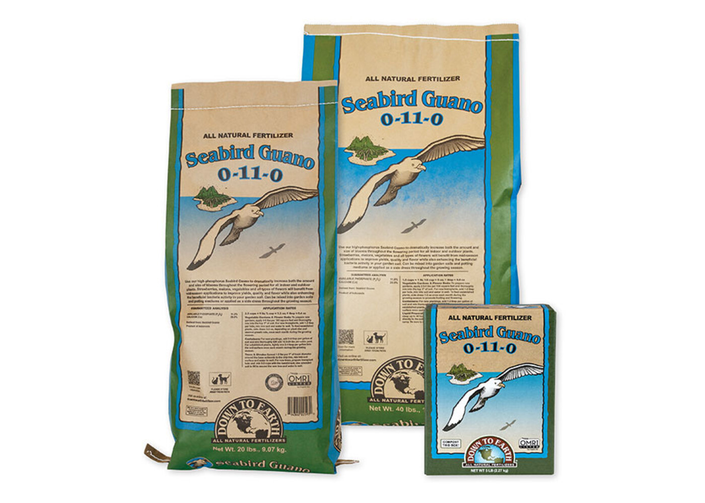 Down To Earth High Phosphorus Seabird Guano - 5 lb
