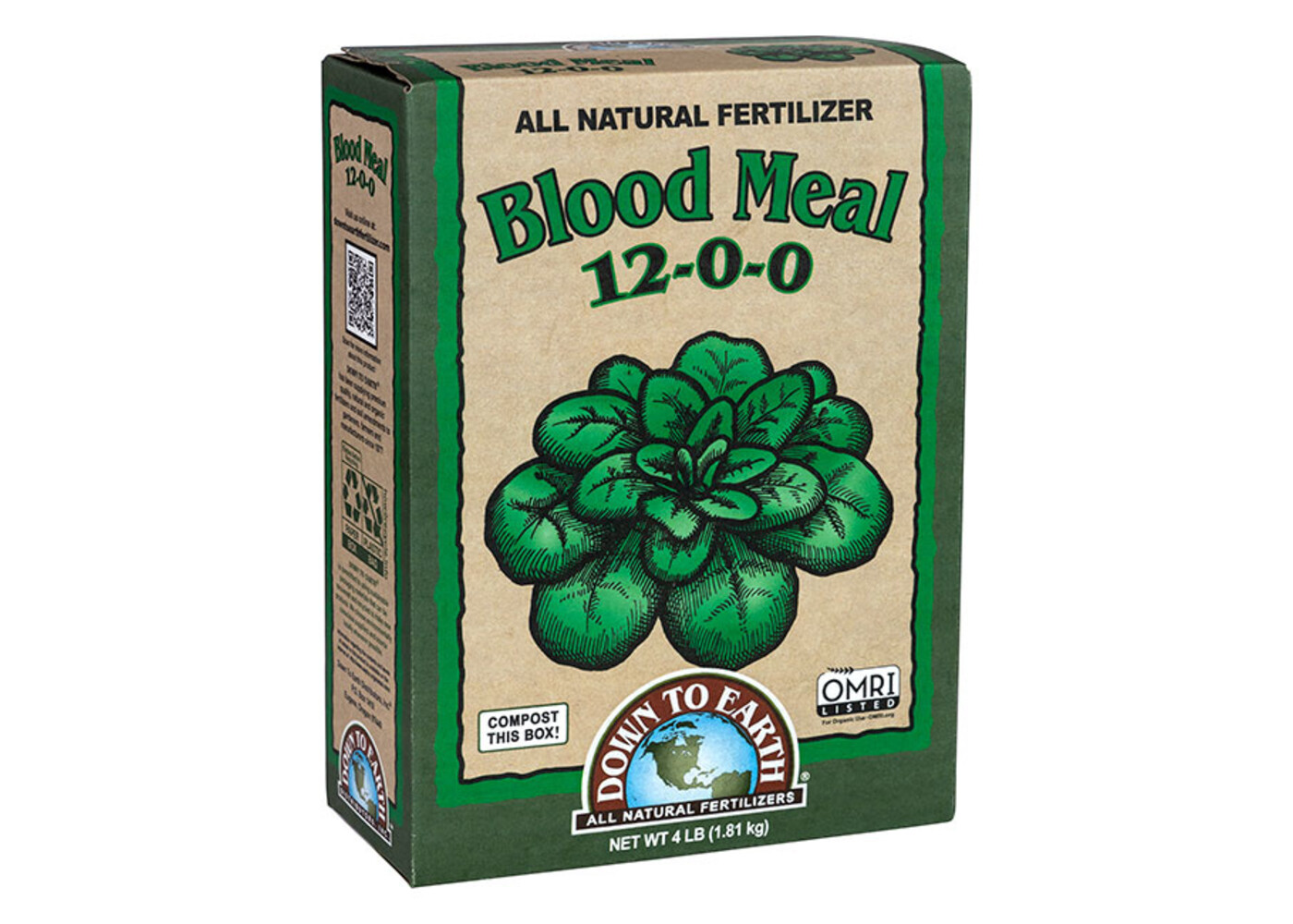 Down To Earth Blood Meal - 4 lb