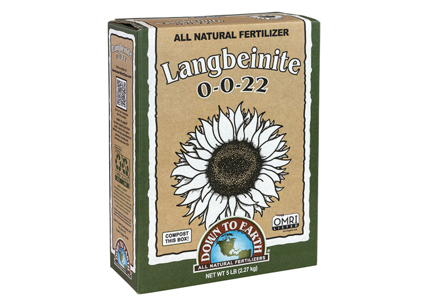 Down To Earth Langbeinite (Sul-Po-Mag) - 5 lb