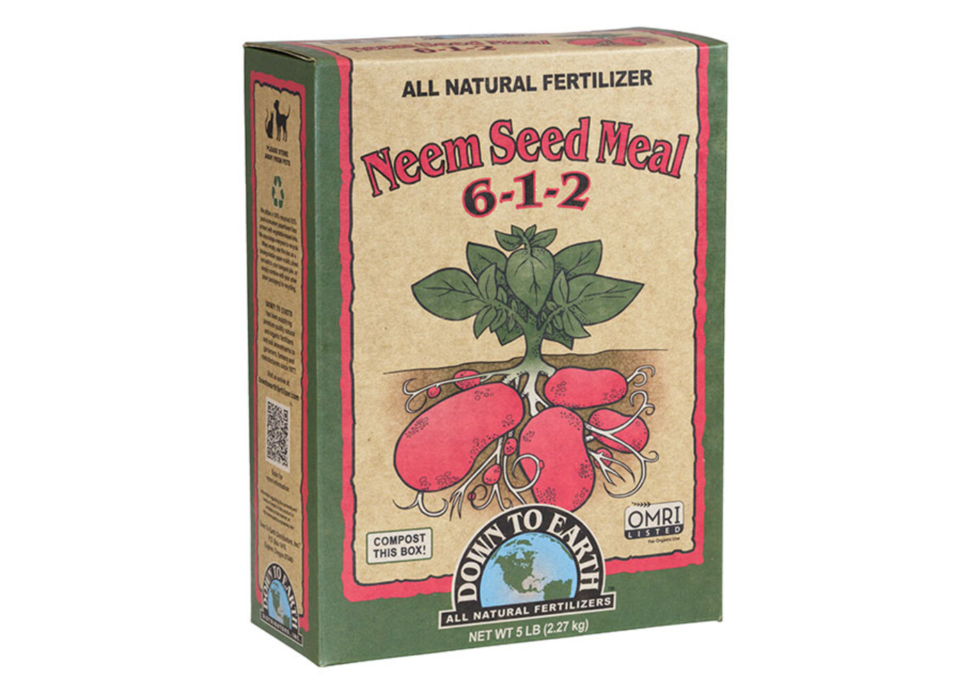 Down To Earth Neem Seed Meal 5lbs