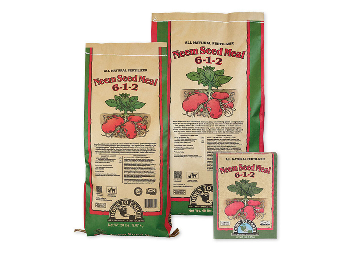 Down To Earth Neem Seed Meal 5lbs
