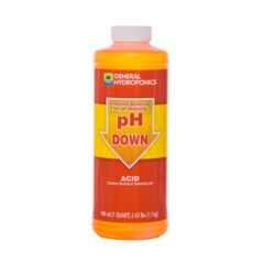 General Hydroponics pH Down Liquid Quart