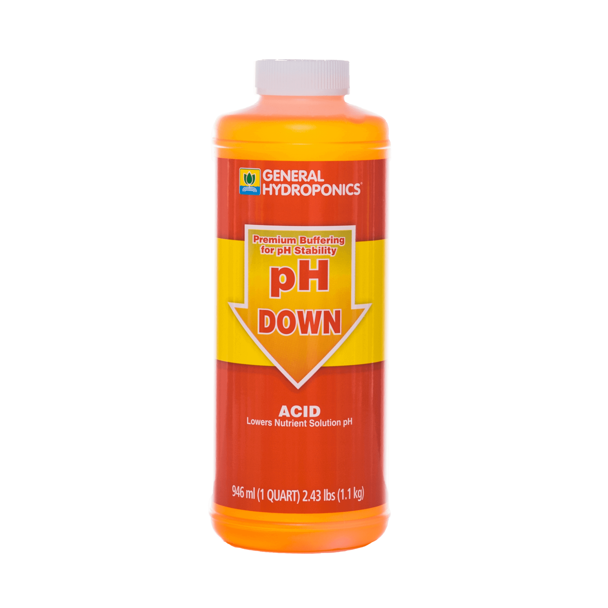 General Hydroponics pH Down Liquid Quart