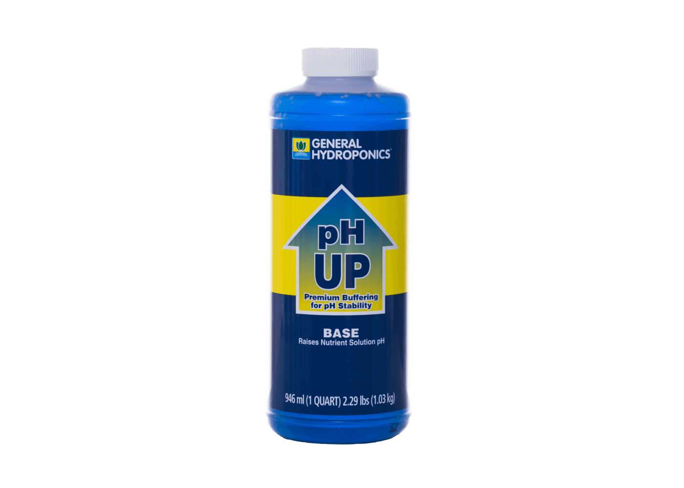 General Hydroponics pH Up Liquid Quart