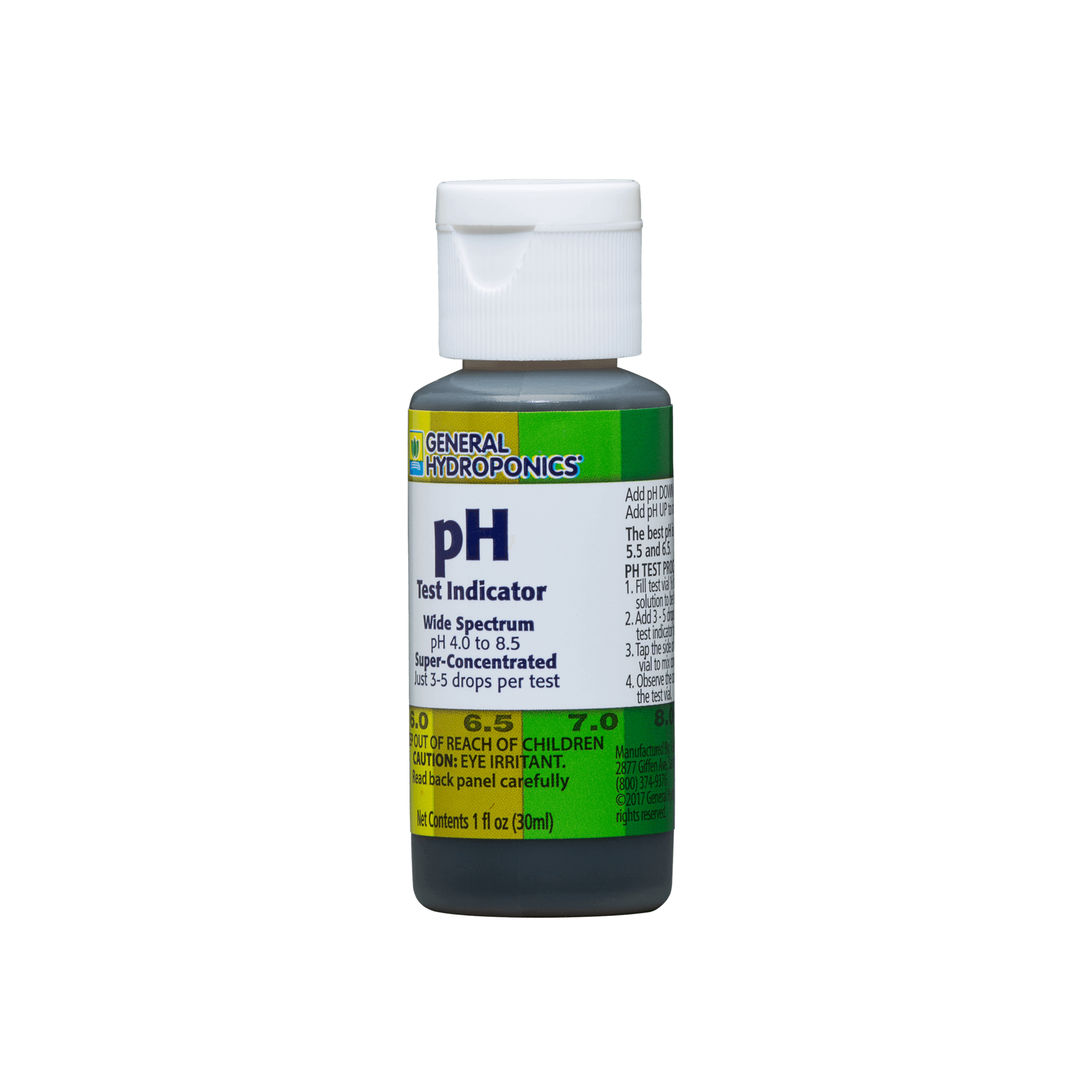 General Hydroponics pH Test Kit 1 oz