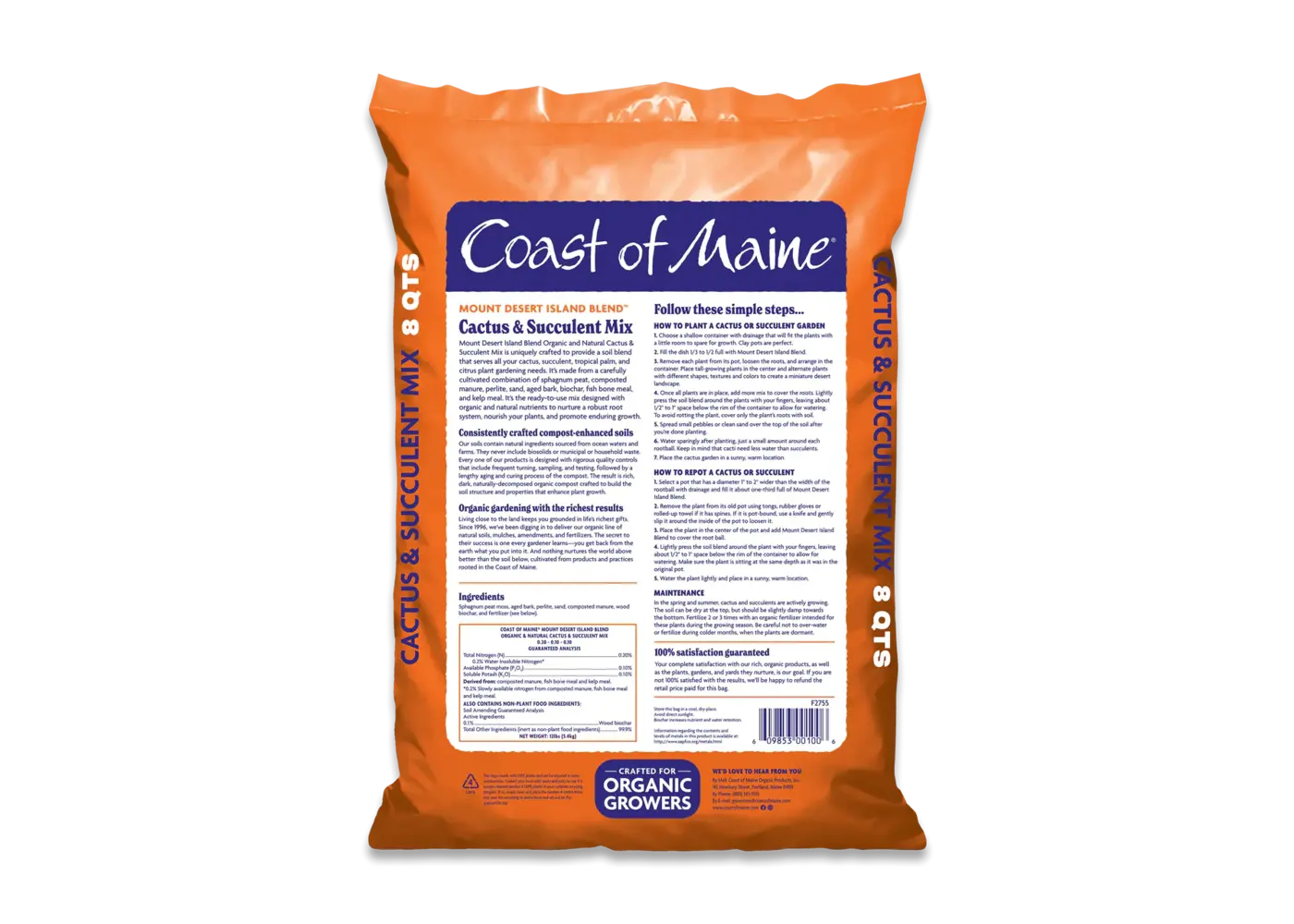 Coast of Maine Cactus & Succulent Mix 8qt