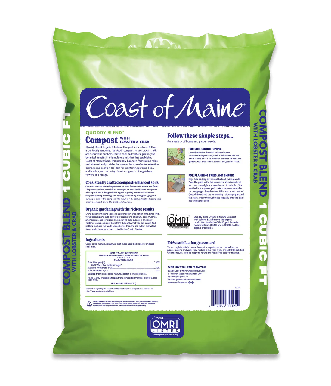 Coast of Maine Lobster Compost 1 cu ft