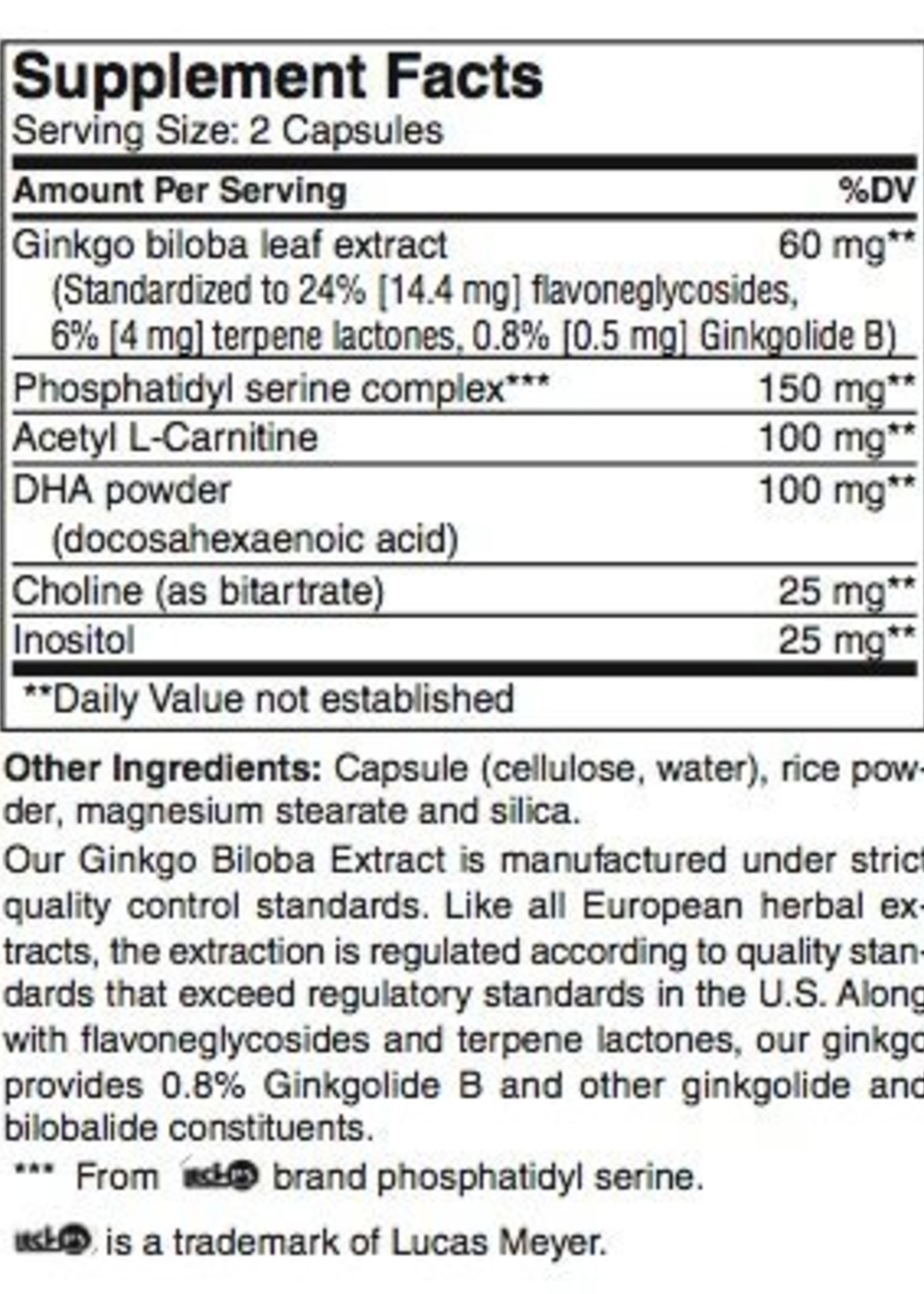 Tian Ming Brain Support by Tian Ming Co. (120 Capsules)