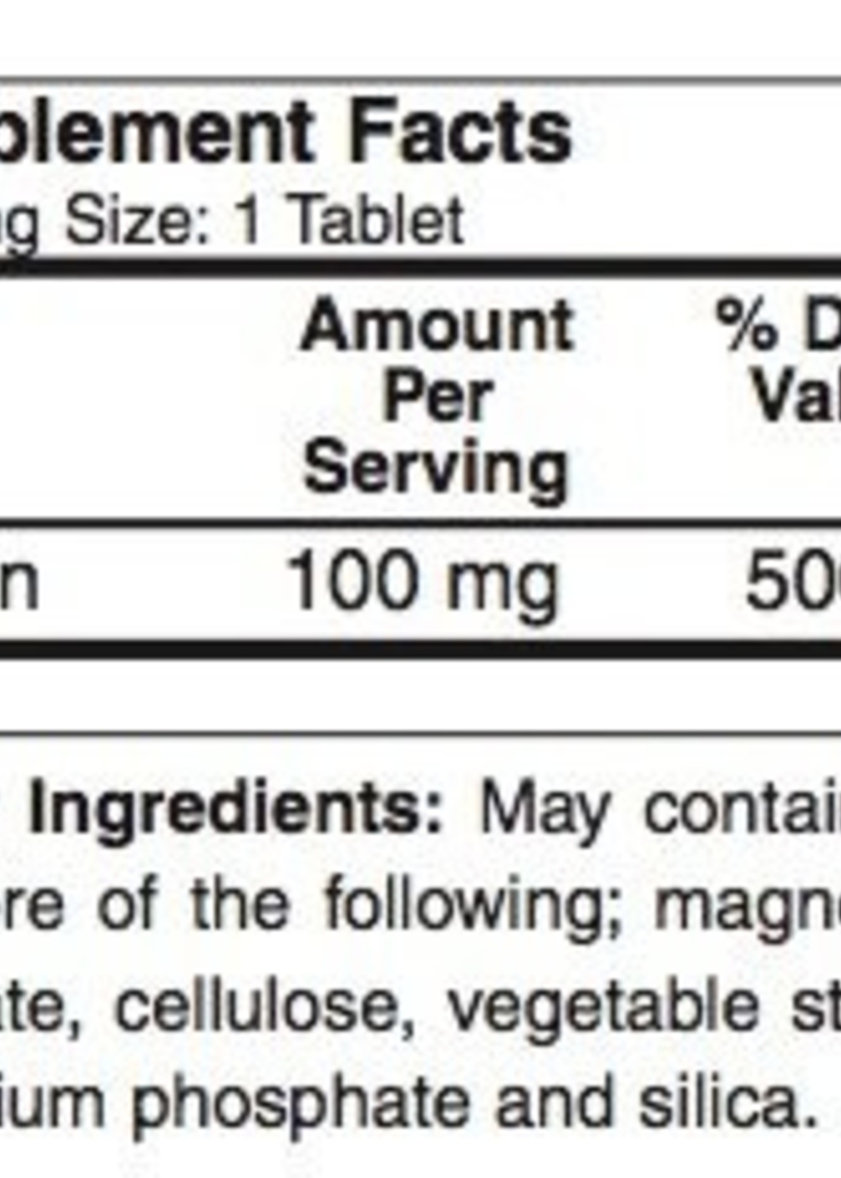 Tian Ming Niacin (B3) by Tian Ming Co. (100 Tablets)
