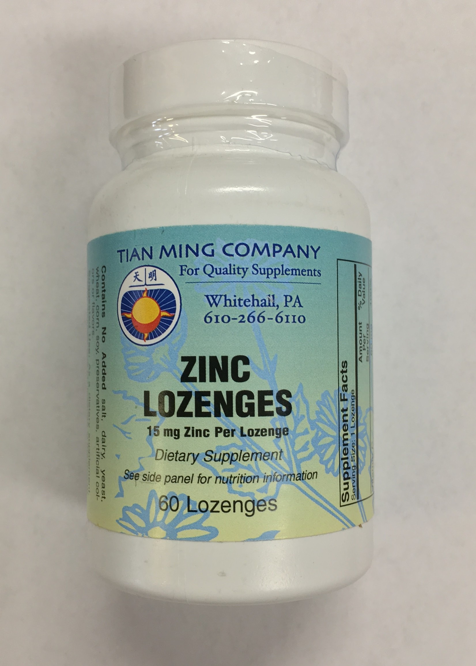 Tian Ming Zinc Lozenges by Tian Ming Co. (60 Lozenges)